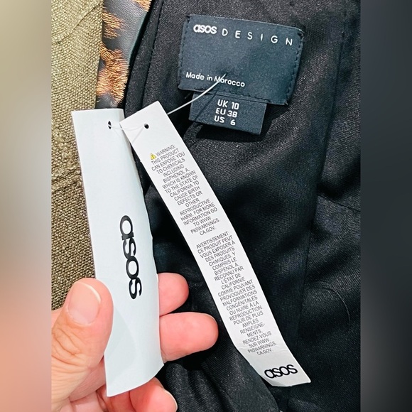 ASOS Leopard Print Corset Seamed Mini Dress size 6 Us new super cute dress - Picture 9 of 14